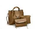 Double Phase PU Leather 3 Pcs Hand Bag Set. 