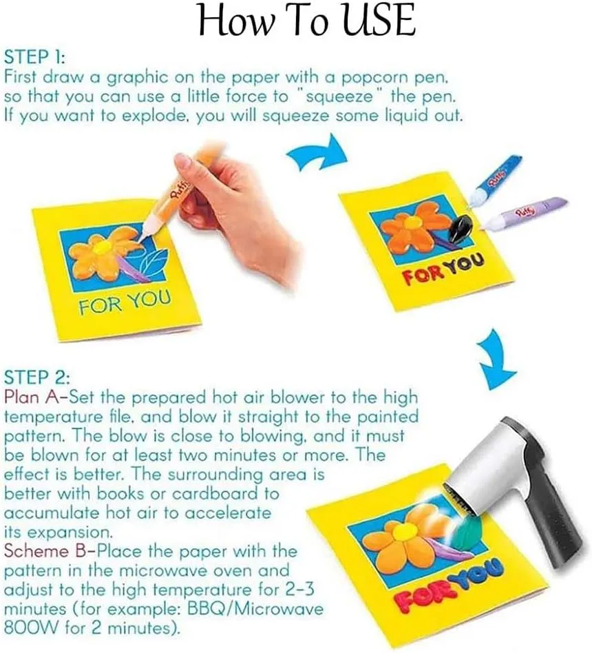 Magic Puffy Pens