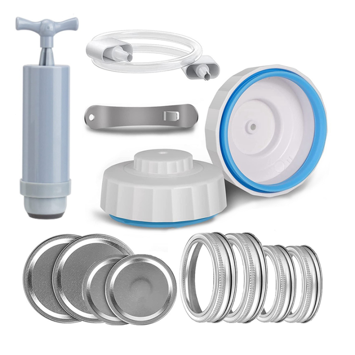 Mason Jar Vacuum Sealer Vacuum Sealing Kits for Regular-Mouth and Wide-Mouth Mason Jars