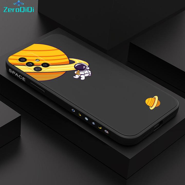 ZeroQiQi for Samsung Galaxy A71 Back Cover Orbiting Saturn Full Lens Protection Phone Case Ultra Thin Soft Liquid Silicone Phone Cover