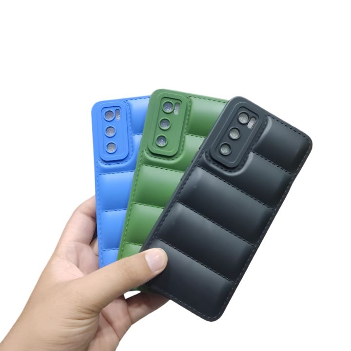 Vivo V20SE Back Cover Soft Matt Puffer Down Jacket Camera Protection Phone Case V20 SE