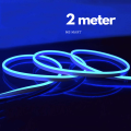 MUQGEW 220V Neon Light Strip Flexible Outdoor LED Strip Rope Tube SMD 2835 LampColor and waterproof: Blue, with adapter. 