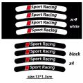 4pcs Rim Stripes Reflective Stickers, Wheel Sticker Rom Edge Stickers Bike rim sticker car decoration Accesories Vinyl Decal White Black Available Color. 