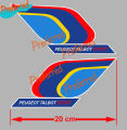 High Quality Decal Strips for Peugeot 205 Sport Gti Grille 21cmx4,5cm Ba224 Car Sticker Vinyl Waterproof PVC. 