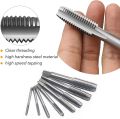 20 Piece Metric Tap and Die Set Manual Tooth Opener Alloy Steel Die Set with Green Storage Case Tapping Thread Cutting Kit for Garage, Metric Thread Tap (Specification x pitch). 