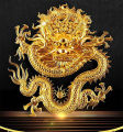 FNGEEN Fashion Men Watch 3D Dragon Gold Watches Top Brand Luxury Waterproof Full Steel Quartz Watches Clock Gifts. 