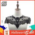 HelloWorld Mesh Applique Embroidery Process Vintage Lace Collar. 