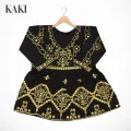 Summer Soft Cotton Balochi Design Baby Girl Frock Dress- 2Pc. 