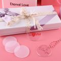 90 Pieces Acrylic Keychain Making Kit Clear Acrylic Keychain Blanks and Colorful Tassel Pendants for DIY Projects. 