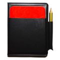 Football Referee Cards Score Book with Pencil for Football Match Rules. 