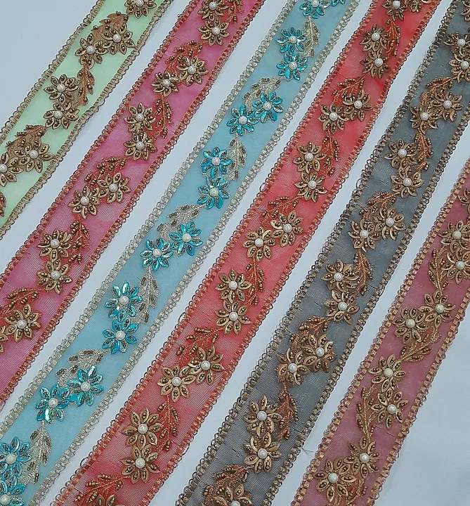 1%20Yard%20/%20Gaz%20Premium%20Embroidery%20Lace%20Trim%20for%20Women%20Dresses%20%7C%20Fancy%20Designer%20Lace%20Border%20for%20Suits,%20Kurtis%20&%20Dupatta%20%7C%20Colorful%20Decorative%20Stitching%20Lace%20for%20Fashion%20&%20Boutique%20Wear%20-%20Image%202