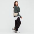 Dumpling Bag Nylon Crossbody Bag Uniqlo Unisex Fashion Messenger Bag Waterproof Shoulder Bag with Adjustable Strap. 