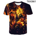 Dragon Ball Z Anime figures Son Goku Super Saiyan T Shirts Boy Kids Clothes Short Sleeve T-shirt Kids Cool Casual Top. 
