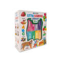 Little Learning Library (12 In 1) | My First Learning Collection Library 12 In 1 | Wooden Books | Pre School Learning Books | ABC , Colors, Fruits , Birds , Animals , Shapes, 123. 