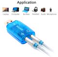 Sound Card USB Audio Interface External 3.5mm Microphone Audio Adapter Soundcard for Laptop PS4 Headset USB Sound Card. 