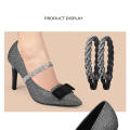 Elastic Shoe Ankle Straps Detachable Shoe Strap Band Heel Straps for High Heels Women Holding Loose High Heels Shoes 1 Pairs. 