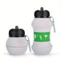 Travel Bottle Folding Ball Shape Outdoor Sport Silicone Water Bottle. 