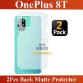2Pcs OnePlus 8T Back Matte Protector Soft Skin Sheet Soft Film Protector For OnePlus 8T. 