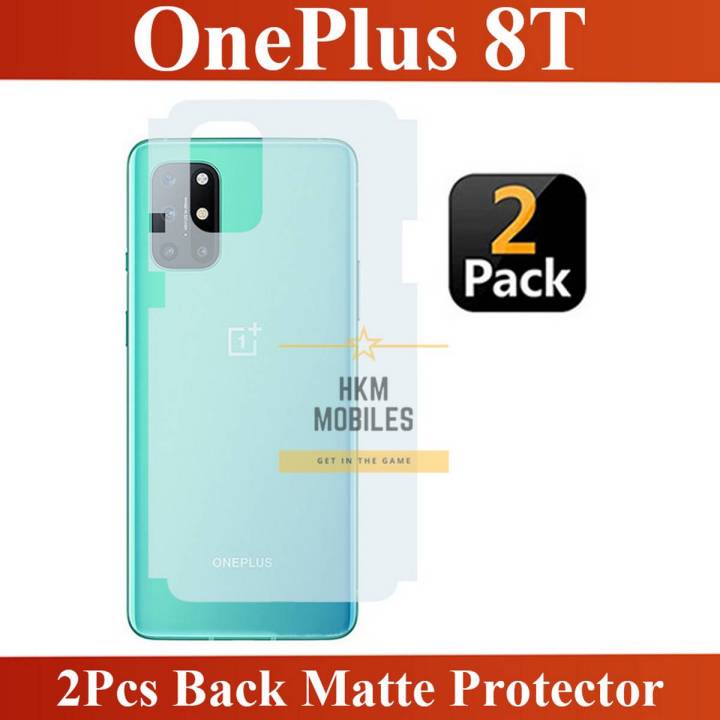 2Pcs OnePlus 8T Back Matte Protector Soft Skin Sheet Soft Film Protector For OnePlus 8T