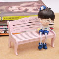 HelloWorld Park Bench Carved Carved Wooden Garden Chair. 