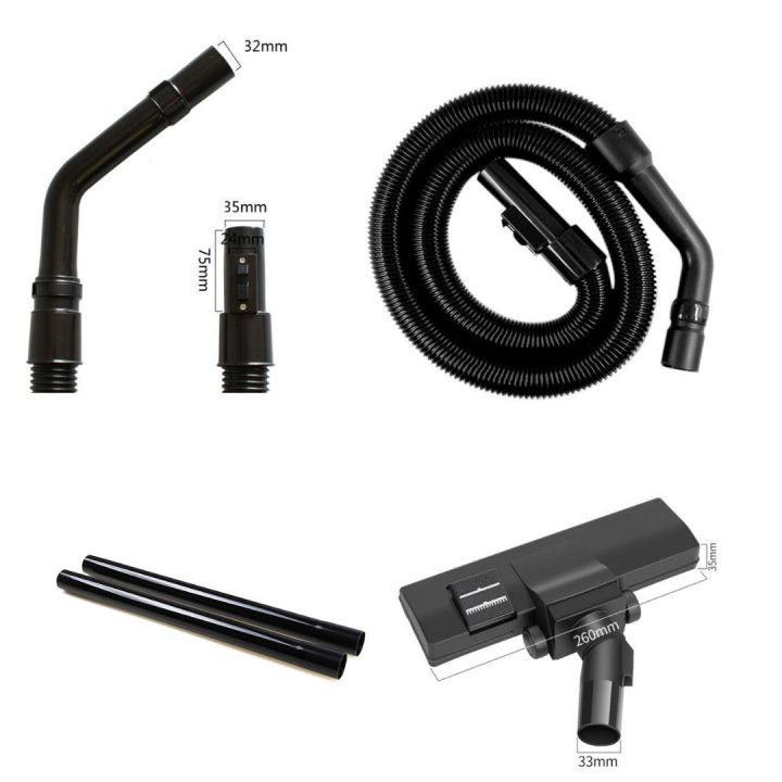 Vacuum Cleaner Complete Pipe Set -Original Vaccum Cleaner Head Brush, Pipes, Nozzles, Vaccum Rod Set and Bend Handle, Vaccum Cleaner for Carpet and Floor, Vaccum Cleaner Accessories