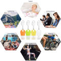 Pcs Portable Hand Sanitizer Dispenser Travel Bottles 1.3OZ Empty Bottles For Toiletries With Stretchable Lanyard, Leak Proof, Squeezable 4. 
