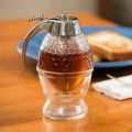 High Quality 200ML Honey Juice Syrup Dispenser Practical Acrylic Pot Jar 1 Cup Acrylic/Plastic Bee Hive with Trigger Cup a.one traders. 