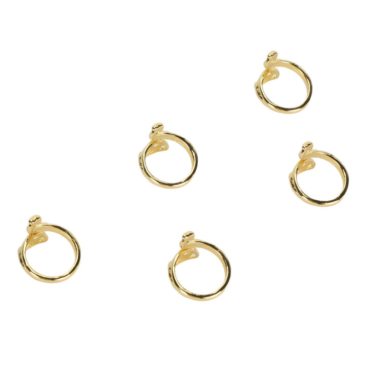 Crochet Yarn Tension Ring Easy To Wear Vintage Stainless Steel Multifunction Crochet Tension Ring Peacock Shape for Crocheting
