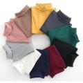 Pack Of 3 Multicolor Plain Hi-necks For Kids. 