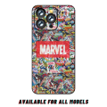 iPhone 12 Pro Max Super Heroes 3D Skin Wrap Sheet with Edges. 