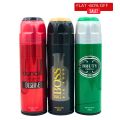 Body Spray Pack of 3 | Big Bottle 200ml Deodorants Body Spray BRUTY FRESHRITE |BIGBOSS BLACK | DUNDILL DESERVE Body Spray For Men & Women |Boys and Girls Body Spray For Value Budget Whole Sale Pack for Gift Fresh Scent Imported Quality Pay Less Buy More. 