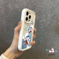 Funny Doraemon Cartoon Angel Eye Case For Redmi 10C A1 9T 12 9A 10A 9C A2 9 12C Note9 11 8 10s 12 10 Pro Max Mi 11 12 Lite Poco X5 M3 C55 Cute Happy Cloud Doraemon Couple Soft Cover. 