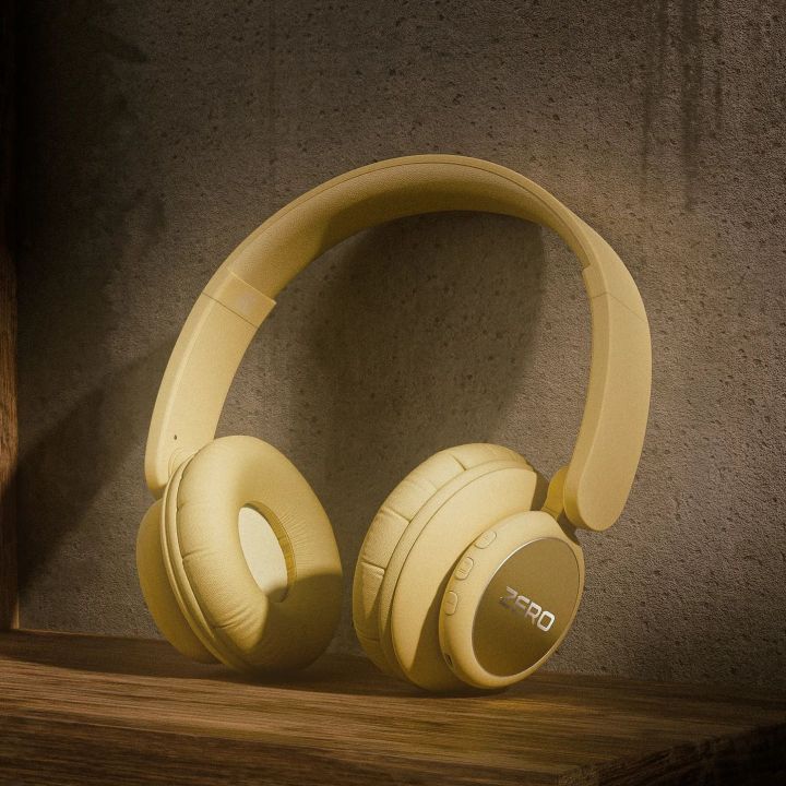 Zero® Storm Headphones | Wireless Over-Ear Headphones with Deep Bass, USB Type-C Fast Charging, Lightweight Design | Stylish Colors | Best for Gaming, Music & Travel