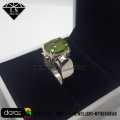 Natural Peridot Stone Ring , Handmade Peridot Ring , 925 Silver Ring With Peridot Gemstone. 