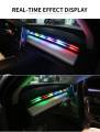 Multicolor LED Symphony Ambient Light For Car Interior USB Decoration Atmosphere Neon RGB Rainbow Acrylic Strip Mobile APP Control and Remote Control. 