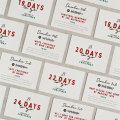 Christmas Advent Calendar Cards 24PCS Christmas Countdown Calendar Card Set 24 Days Greeting Card Commemorate A Durable Easy Install Easy to Use. 