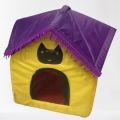Umbrella shape Soft Pet Indoor House for Cats & Puppies (Size = S, M, L, XL ) with zip door. 