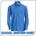 School Uniform Blue Shirt For Boys / (Size 18-36). 