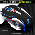 gaming mouse with 6 Programmable Buttons - 7 light rgb gaming mouse usb wired with side buttons. 