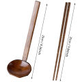 Tortoise Shell Spoon-4 x Ramen Spoon
2 pairs x chopsticks-Wood Brown. 
