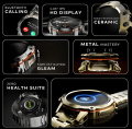 Zero® Revoltt Smart Watch | Ultra Big Screen of 1.43” IPS Display, Bluetooth Calling, Advanced Health Sensors | FREE Stainless Steel Strap, Waterproof IP67 | High Quality, Best Price Smartwatch for Men and Women, iPhone & Android Users. 