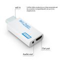 Wii to HDMI Converter Adapter with 3.5mm audio Wii2hdmi cable adapter for wii to HDTV Monitor. 