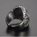 Demon & Buddha Religion Face Ring Men God The Eye of Evil One Ring Punk Domineering Signet Ring Titanium Jewelry. 