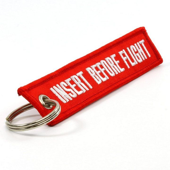 Insert Before Flight Keychain motorbike key chain