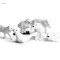 Miniatures Arctic Animal Model Toys Polar Bear Craft Accessories Dollhouse. 
