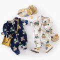 Sanlutoz Cute Bear Fleece Thickened Long Sleeve Toddler Jumpsuits Warm Cozy Korean Style Zipper Winter Baby Rompers Clothing. 