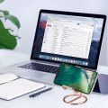 Business Card Holder for Desk, Metal Business Card Display Holder Stand, Office Desktop Name Card Holder. 