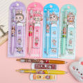 0.5mm Kawaii Labub Mechanical Pencil Set With Refill Leads Cute School Office Writing Pencils Stationery Gift. 