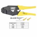 HS-03B wire crimping pliers capacity 1.5-6mm2 15-10AWG for non-insulated tabs and receptacles self-adjusting hand tools set. 