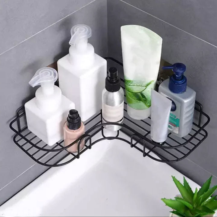 "Corner Shelf Storage Rack for Bathroom Accessories"